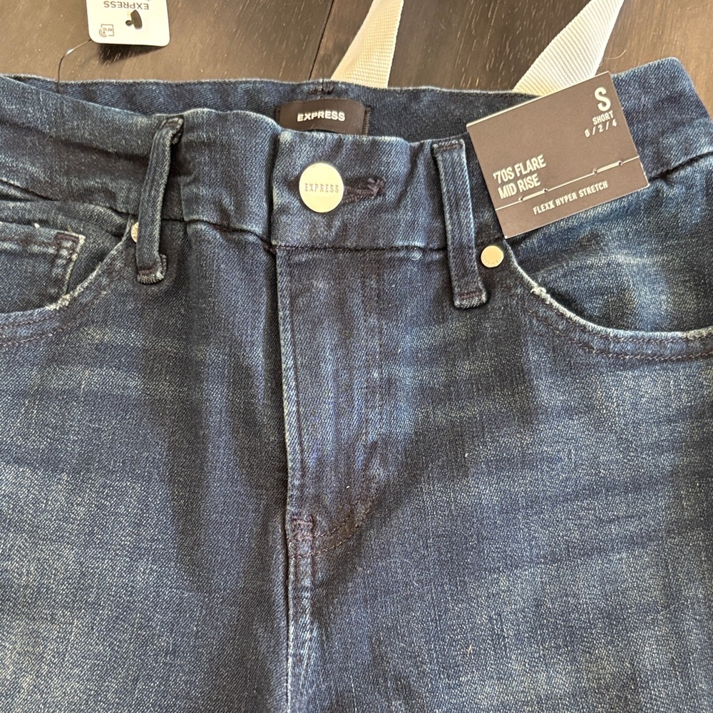 Express Indigo Flare Jeans
